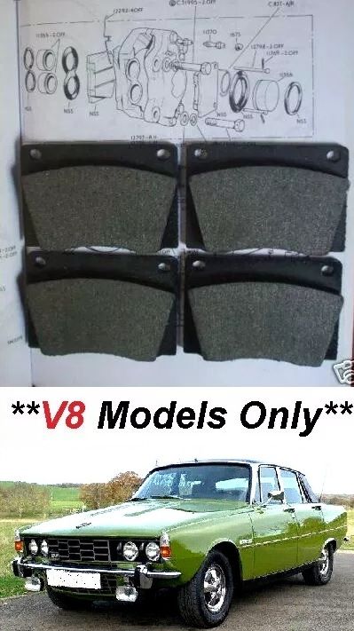 FRONT BRAKE PADS SET (Rover P6 3500 V8) (Apr 68- 77) 
